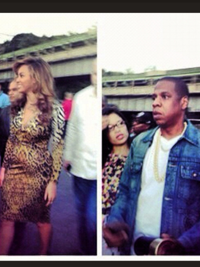 Patrons at La Marina posted photos of Beyonce and Jay-Z at La Marina on Set. 23, 2012. 
