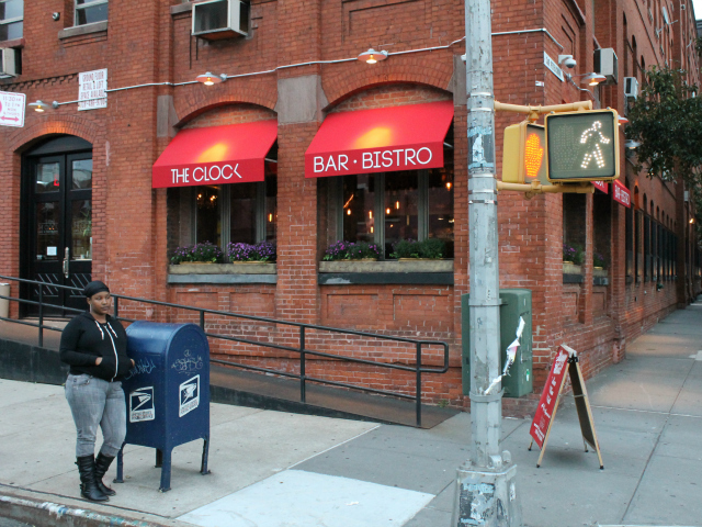 The Clock Bar is located at 112 Lincoln Ave in Port Morris.