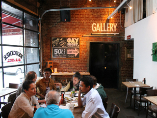 The Bruckner sits in a hip corner of Port Morris, about one block from the Clock Bar.