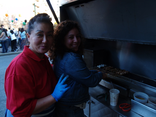 Vendy Awards finalist Pang Gil Hwa, who runs the Xin Jiang kebob truck in Chinatown, was on hand at the VIva La Comida! festival.