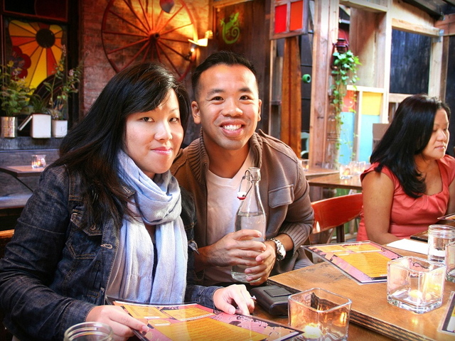 Jenn Chen and Daniel Chan had been dating for 18 months before they got engaged Sunday at Mudspot Cafe. 