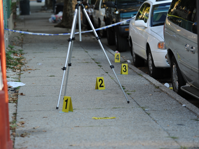 The scene of a fatal shooting outside of 4123 Clarendon Road in Brooklyn on Tuesday September 25th, 2012.