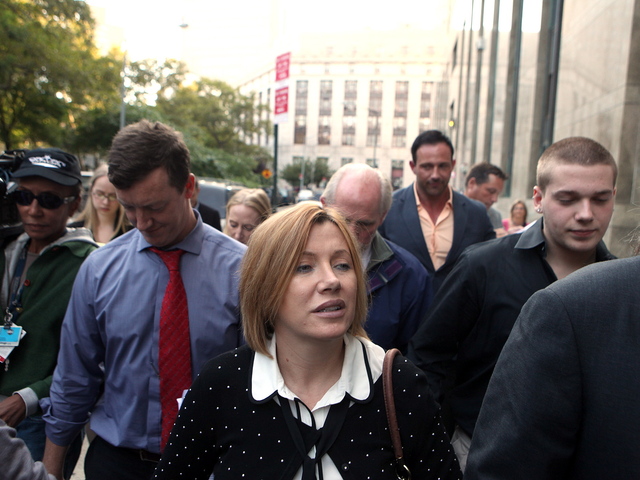 <p>Anna Gristina leaving court after pleading guilty to a single count of promoting prostitution on Sept. 25, 2012.</p>
