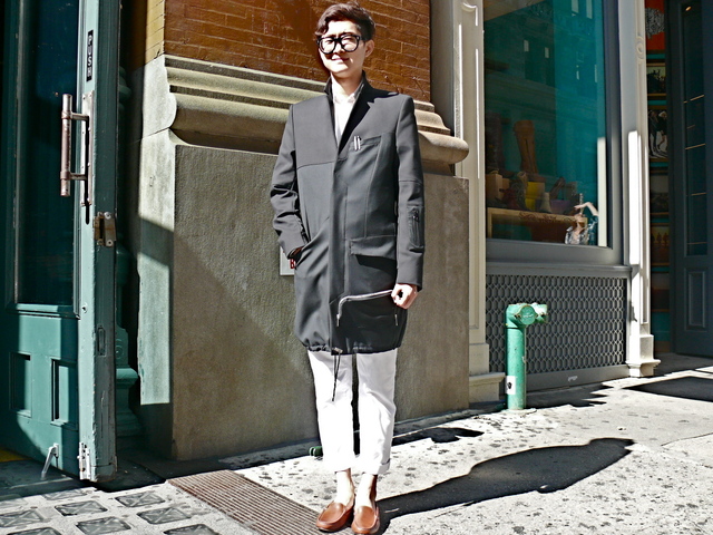 Kyoung- Hown Mugler Menswear from Paris in Broadway