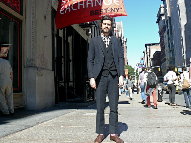 Indie singer, songwriter and artist Devendra Banhart on Broadway.