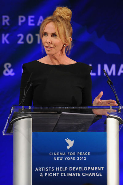 Trudie Styler at the Cinema for Peace dinner at the Harvard Club, Tuesday, September 25, 2012. 