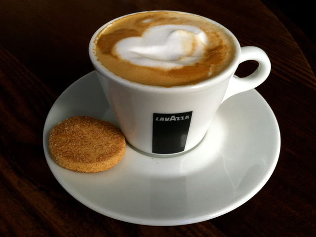 A cappuccino from Felice, a new Italian restaurant that will open October 3 at 15 Gold St.