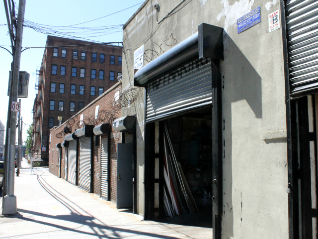The Globus Cork factory fills a full block, mostly below ground, in the Port Morris section of the South Bronx.