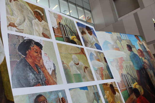 Depictions of some of the murals.