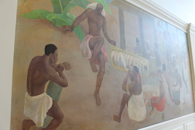 A panel from Vertis Hayes' "Pursuit of Happines."
