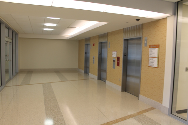Inside the new wing.