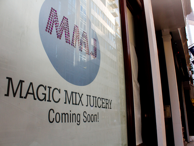 <p>Magic Mix Juicery, a health food store serving cold press juices, will open at 102 Fulton St. in mid-November.</p>
