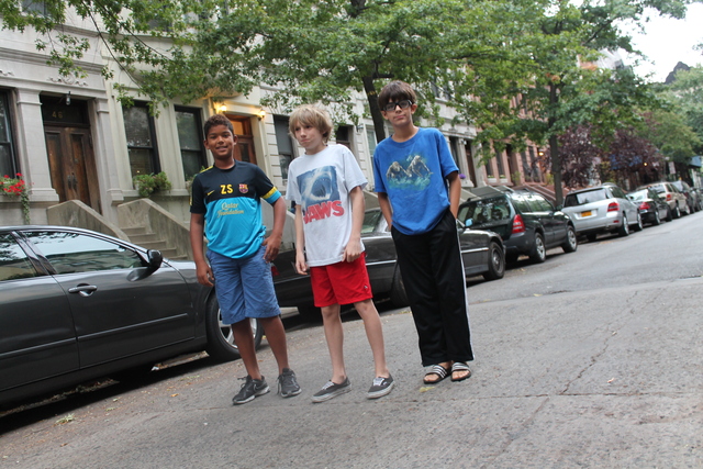 <p>The kids of Hamilton Terrace play football and tag. They also watch carefully for speeding cars.</p>
