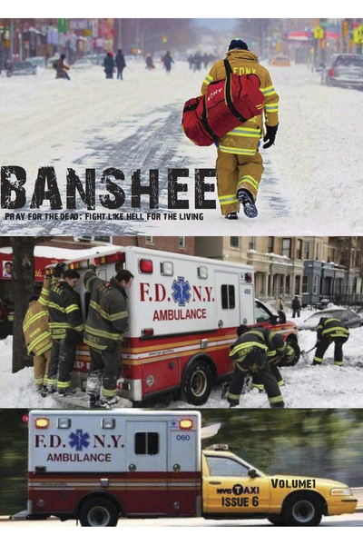 <p>The Banshee Association publishes a free newspaper twice a year, which it distributes to EMS garages around New York City. The group's members, led by former FDNY EMT Walter Adler, are working to create the first citywide advocacy organization for EMTs and paramedics. This is the cover for the newspaper's sixth issue.</p>
