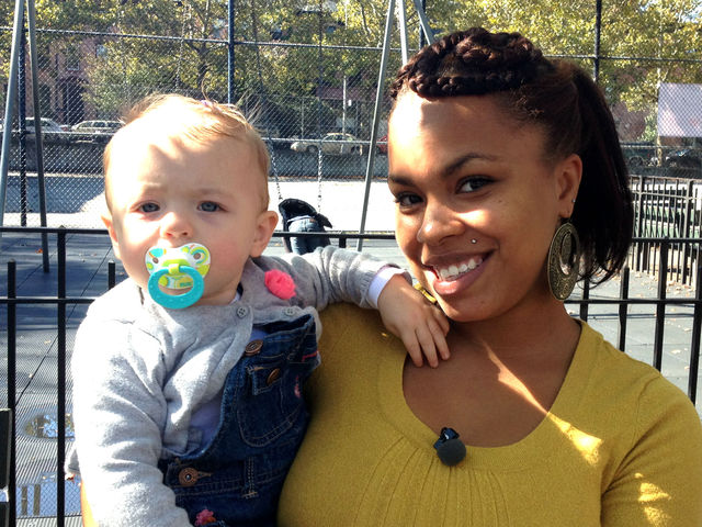 <p>Crystal Brister, a nanny in Clinton Hill, is outraged that adults can watch porn in close proximity to children.<br />
	&nbsp;</p>
