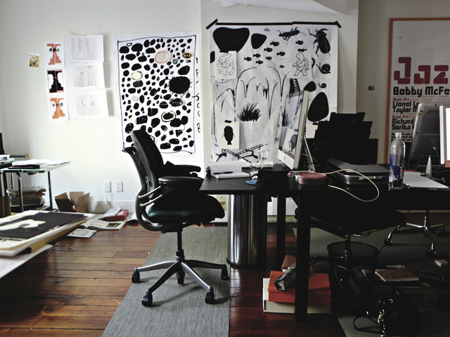 <p>Carin Goldberg's previous studio in Brooklyn.</p>
