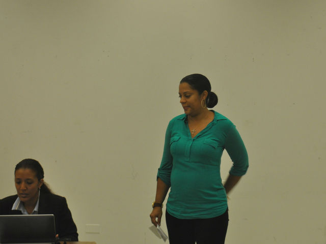 <p>Sandra Jaquez speaks to the Licensing Committee on Oct 2.</p>
