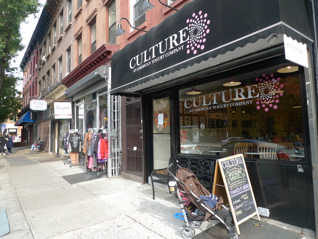 <p>Culture, a yogurt store on Fifth Avenue, sells fresh and frozen yogurt that's made on site from local milk.</p>
