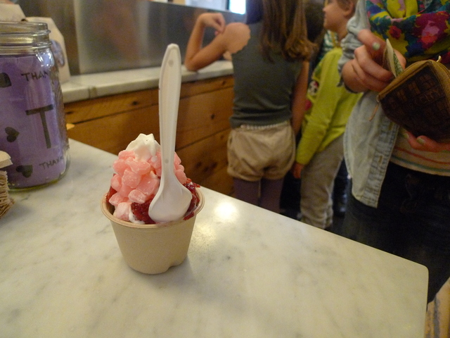 <p>Customers say they like Culture: An American Yogurt Company because the shop changes its flavors frequently and offers unusual flavors like strawberry mint.</p>
