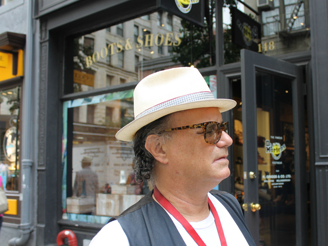 <p>Daniel Himmelfarb, who owned the now-defunct SoHo art supply store, says the artist Jean-Michel Basquiat gave him a triptych of his paintings in exchange running up a tab.His store, Jamie Canvas, is now a Dr. Martens shoe shop.</p>
