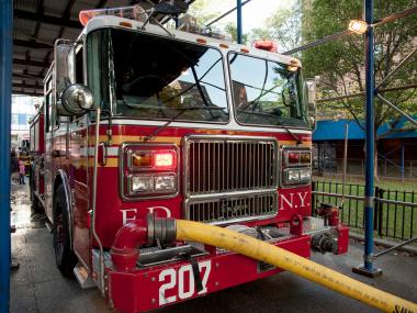 The Fire Department says a blaze broke out at 6:30 a.m. on Jan 1, 2013 at 135 W. 141st St.