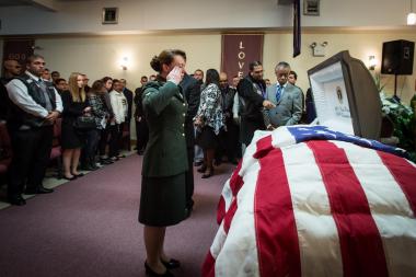 Friends and family gathered Friday October 12, 2012, to mourn Noel Polanco, the 22-year-old National Guardsman who was fatally shot by Detective Hassan Hamdy last Thursday October 4, 2012.
