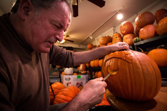 <p>With a background in arts, McMahon has been doing pumpkin carving for 35 years.</p>
