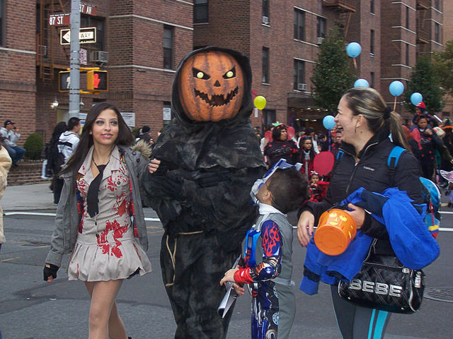 <p>Marchers in the&nbsp;Jackson Heights Halloween Parade.</p>
