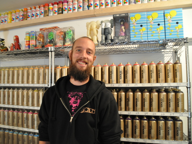 <p>Ebert capitalized on Bushwick's artist--and especially street artist--population by opening Low Brow. "Most street artists live in Brooklyn, not SoHO," he said of the need for a store in Bushwick.</p>
