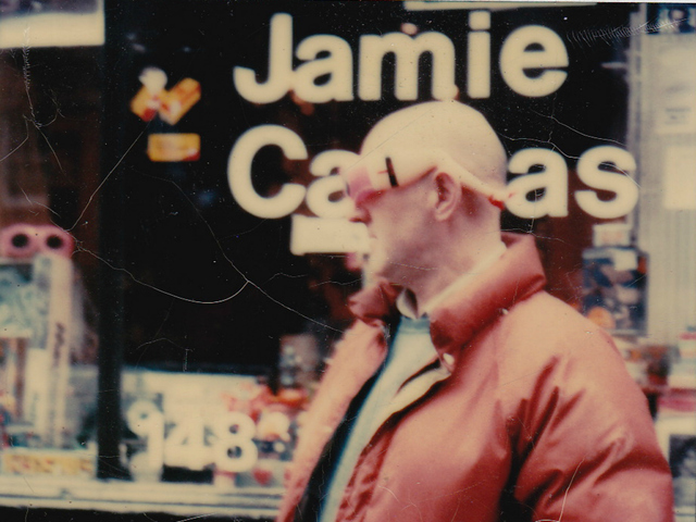 <p>The artist Malcolm Morley outside Jamie Canvas, a now-defunct SoHo art supply store owned by Daniel Himmelfarb.</p>
