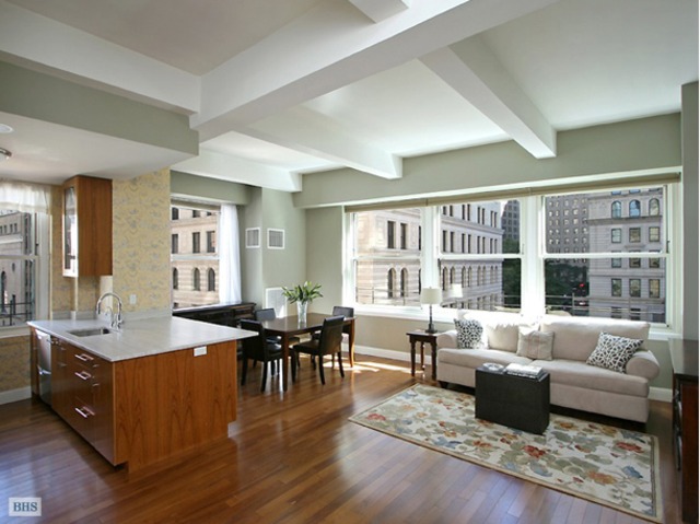 <p>A 2-bedroom overlooking Trinity Church at 88 Greenwich St. listed for $1.385 million by Brown Harris Stevens.</p>
<h2 class=