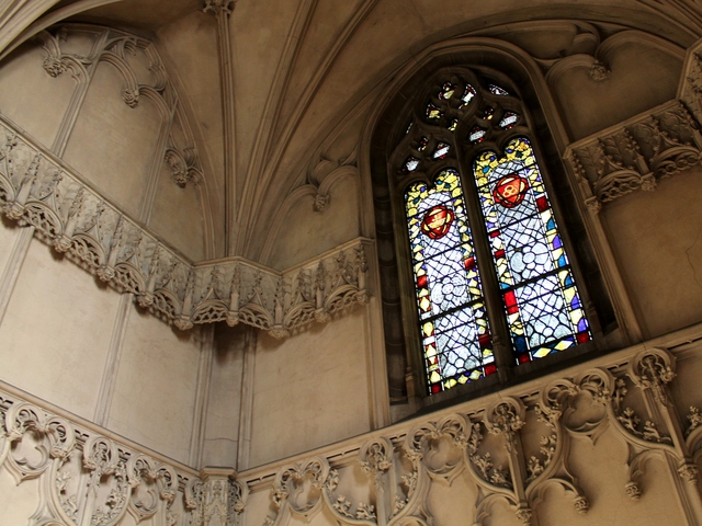 <p>Alva Belmont's mausoleum is one of several that was deeded back to Woodlawn and is open to the public for tours.</p>
