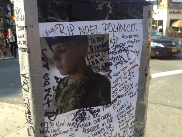 <p>A memorial for Noel Polanco, the 22-year-old unarmed man who was shot to death by an NYPD detective on the Grand Central Parkway in Queens.</p>
