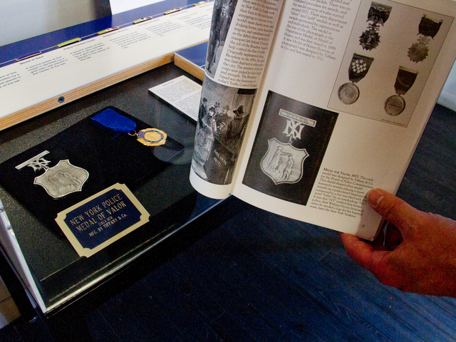 <p>A photo of The Medal of Valor from 1877, which is displayed in the New York City Police Museum, is featured in the new book, "New York City Police."&nbsp;</p>
