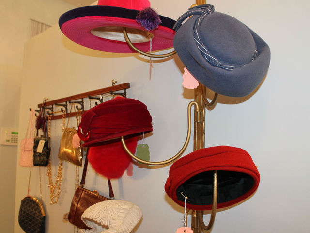 Vintage hats at Pippin on Columbus Avenue.