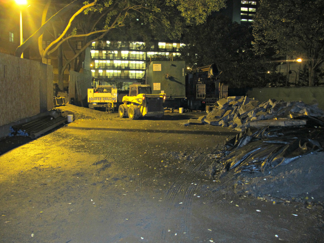 <p>Currently, the space the city would like to turn into the first micro-unit site is being used primarily as a parking lot for NYCHA vehicles.</p>
