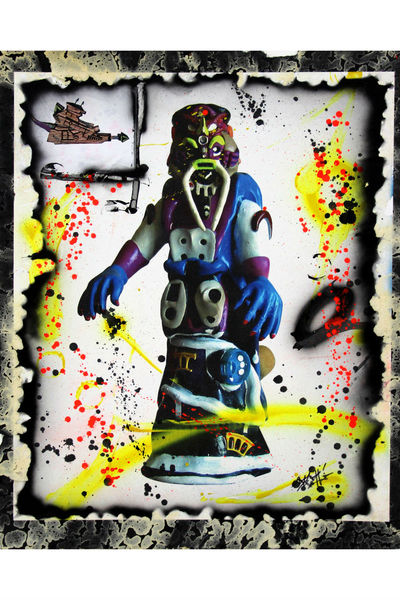 <p>This painting by Downtown artist Rammellzee, who was a contemporary of Jean-Michel Basquiat's, will be shown at the Children's Museum of the Arts Oct. 4, 2012 through Feb. 3, 2013.</p>
