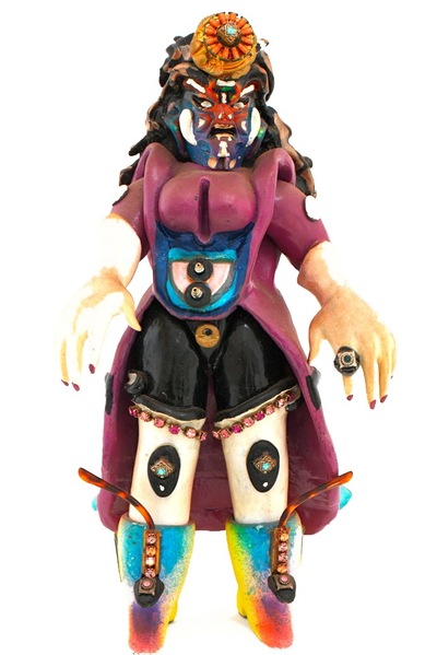 <p>This figurine by Rammellzee is called 'Vain the Insane.'</p>
