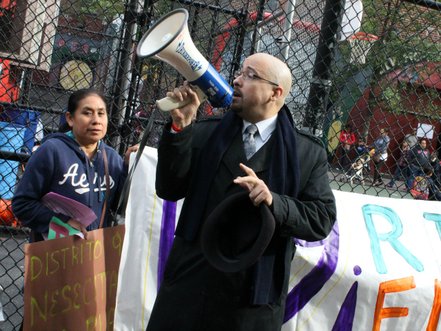 <p>State Senator Gustavo Rivera attended the march.</p>
