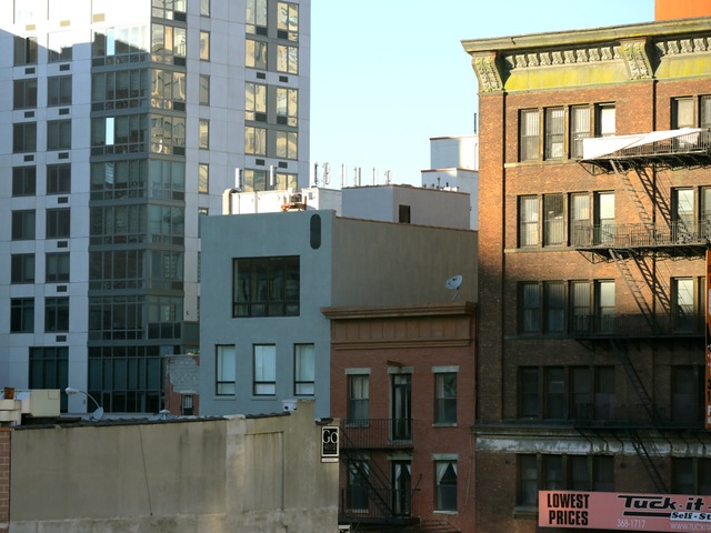 <p>The capsule-shaped art is scattered on buildings around the High Line through Feb. 3, 2013.</p>
