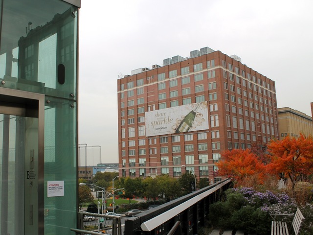 <p>The pill-shaped art on a High Line elevator is easy to miss.</p>
