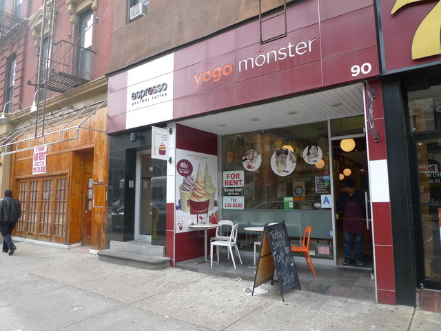 <p>Yogo Monster on Seventh Avenue and Berkeley Place in Park Slope is one of many frozen yogurt shops in the neighborhood.</p>
