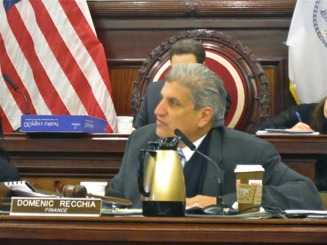 <p>Councilman Domenic Recchia, chair of the City Council's finance committee, led a Nov. 20, 2012 hearing on the SoHo BID proposal.</p>
