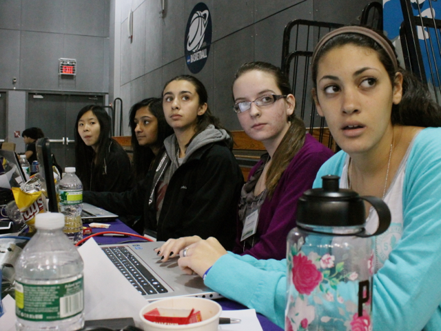 <p>Students participated in a "hack-a-thon" at NYU-Poly in Downtown Brooklyn on November 16, 2012.</p>
