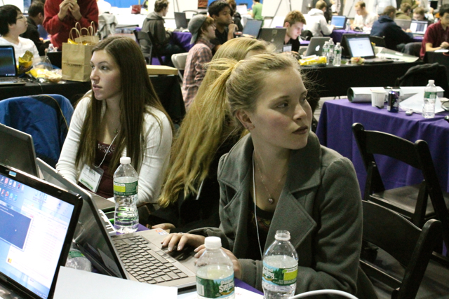 <p>Students participated in a "hack-a-thon" at NYU-Poly in Downtown Brooklyn on November 16, 2012.</p>
