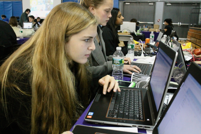 <p>Students participated in a "hack-a-thon" at NYU-Poly in Downtown Brooklyn on November 16, 2012.</p>
