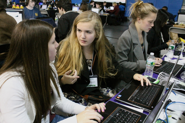 <p>Students participated in a "hack-a-thon" at NYU-Poly in Downtown Brooklyn on November 16, 2012.</p>
