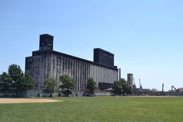 <p>The Gowanus Bay Terminal is located at 699 Columbia St. in Red Hook, site of the abandoned Port Authority Grain Terminal. The property sits next to the Red Hook ballfields.</p>
