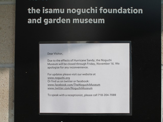 <p>The Noguchi Museum is scheduled to reopen November 16.</p>
