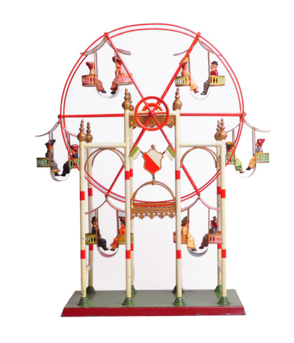 <p>An Ernst Planck Ferris wheel, circa 1900.</p>
